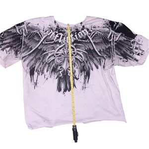 (CROPPED) affliction white tee